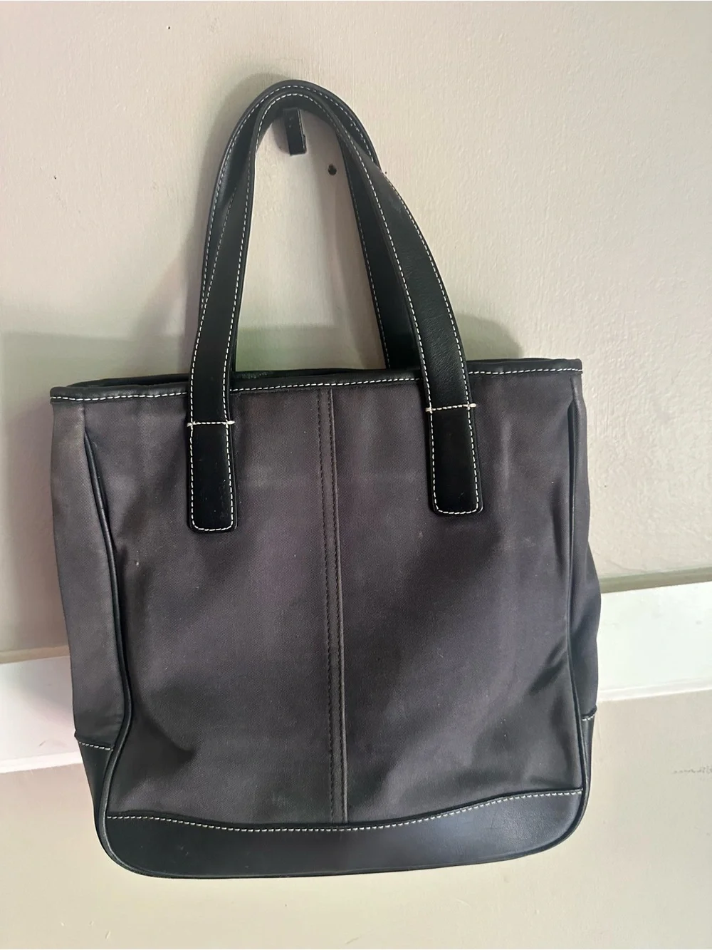 Coach | Bags | Vintage Coach Hamptons Black Leather Lunch Tote